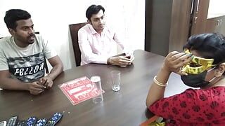 A Desi girl came for interview for adult movies and two directors took advantage and fucked her