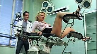 Beautiful blonde fucked by the family doctor’s big cock