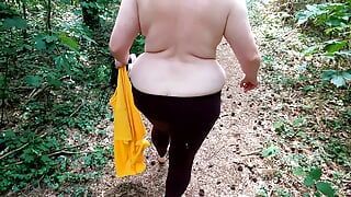 Topless hiking – titslapping – cumshot